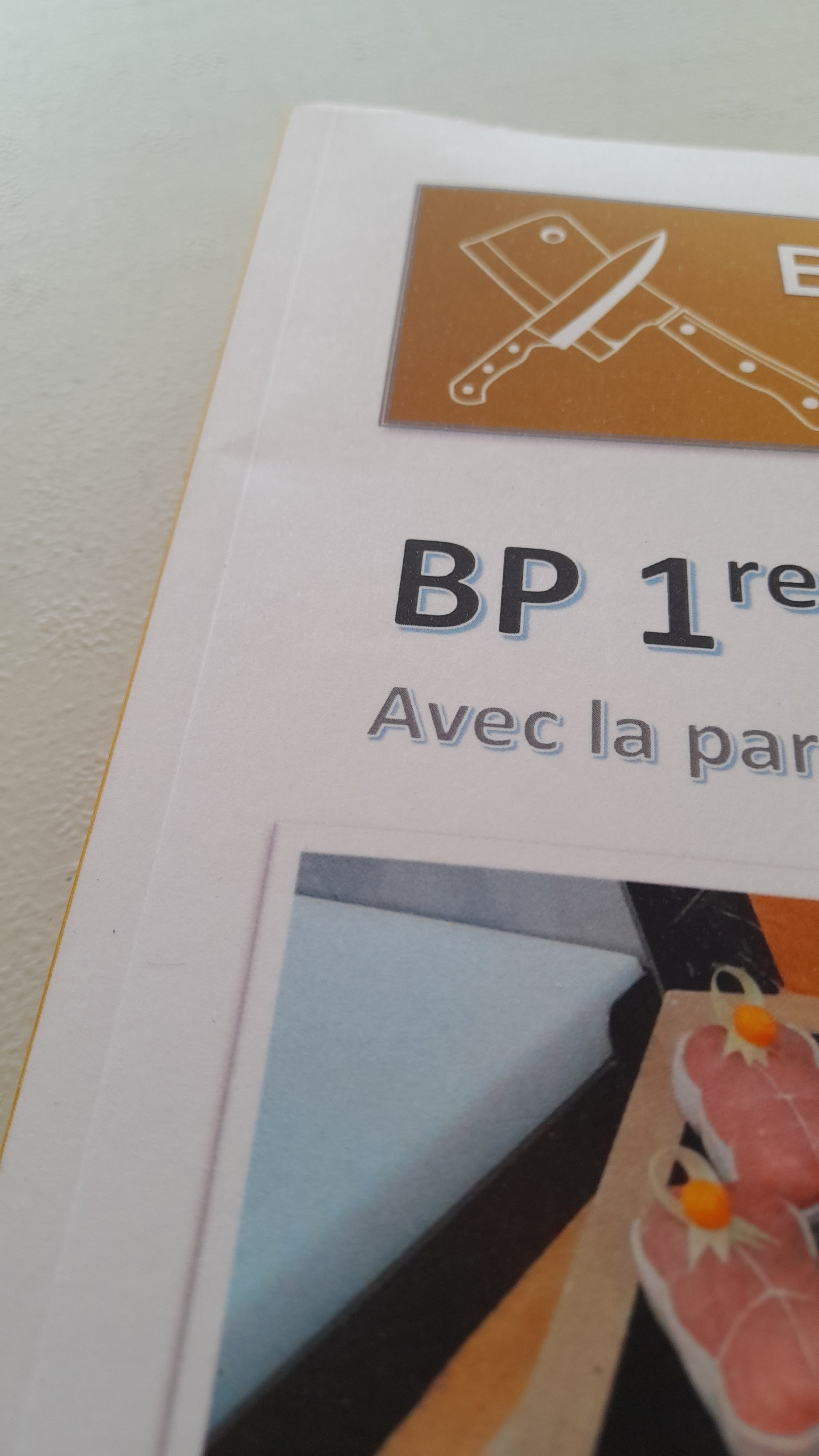 Brevet professionnel boucher Version prof