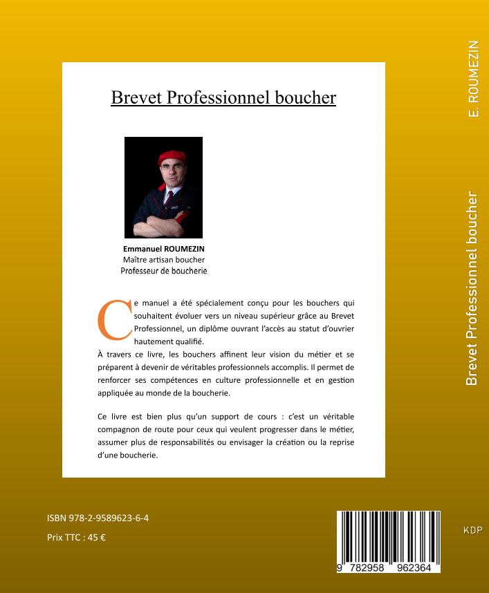 Brevet professionnel boucher Version prof